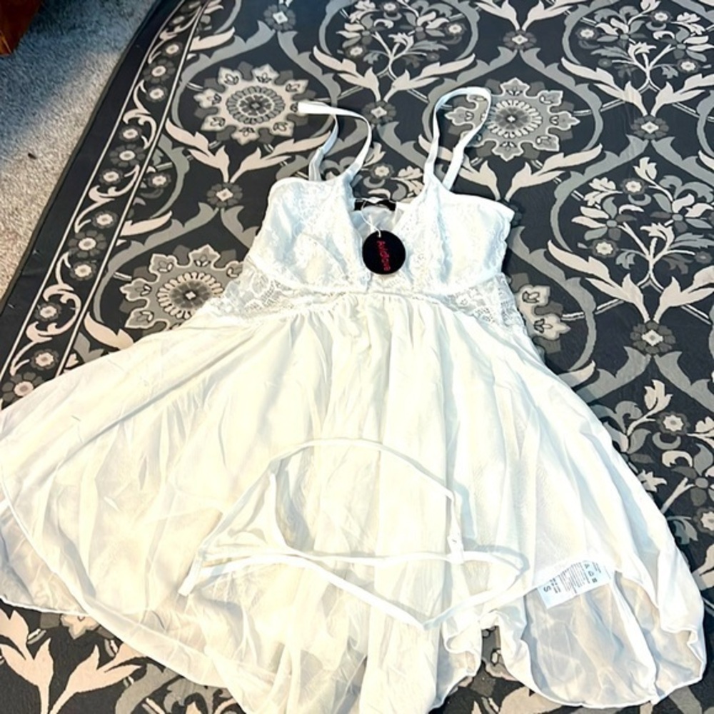 Avid love, lingerie, baby doll, white new small